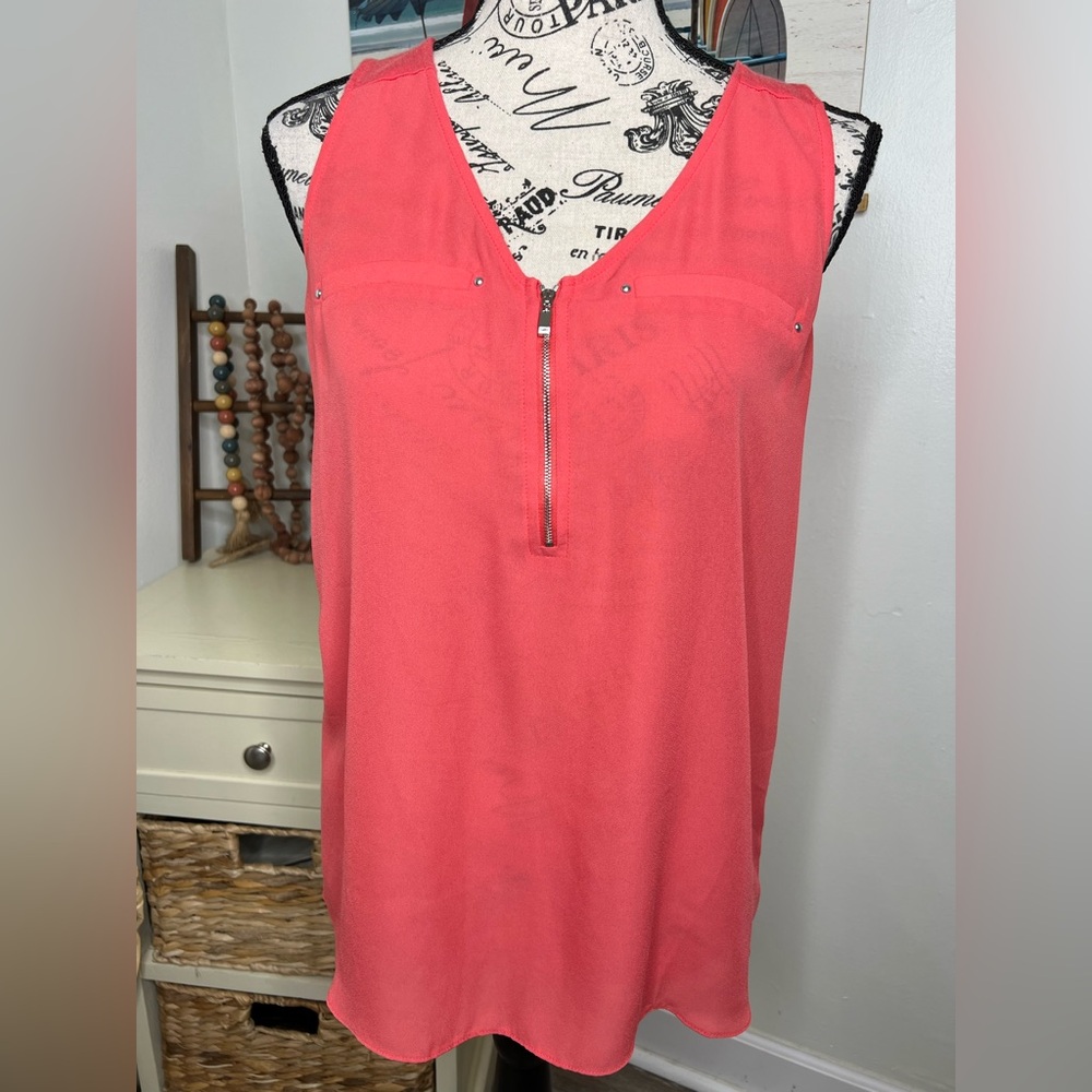 Fortune + Ivy Sleeveless Top Blue